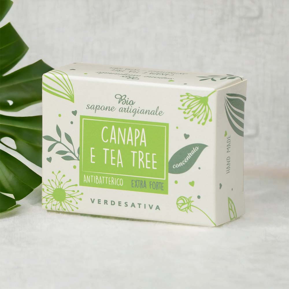 Organic concentrated soap with hemp and tea tree "extra forte"